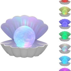 Clam shell night light